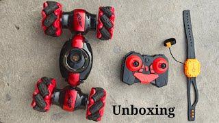 RC stunt car unboxing/ unboxing 360° rotating car