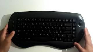 How to clean trackball on native EMF Wireless Infrared keyboard