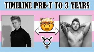 Timeline pre-T à 3 ans sous Testostérone // transgenre FTM français // CRAZYDEN !