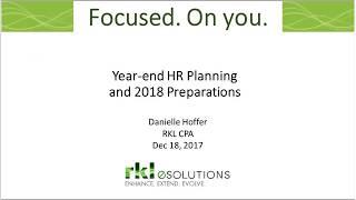 Human Resources Year-end Prep