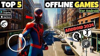 Top 5 Best OFFLINE Games For Android 2024 | High Graphics | Gamestalk India