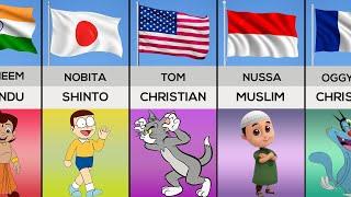 Cartoon Characters Religion From Different Countries