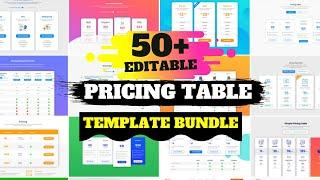 50 Free Premium Responsive Pricing Table Html & Css Snippets