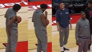 Joel Embiid Picks a WEDGIE then sniffs it HAD his TEAMMATES LAUGHING AT HIM!