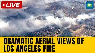 Los Angeles Wildfire | Dramatic aerial views of Kenneth Fire threatening homes in Los Angeles | N18G