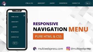 How to create Header in Html CSS & JavaScript?| Responsive Navigation bar | Navigation bar in HTML