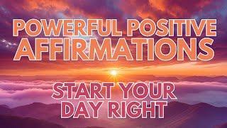 Positive MORNING GRATITUDE affirmations Start Your Day with PURPOSE (affirmations said once)