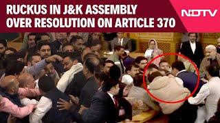 Jammu Kashmir Assembly | Ruckus In J&K Assembly Over Resolution Against Article 370 Abrogation