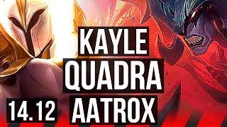 KAYLE vs AATROX (TOP) | 9/1/10, Quadra, Legendary, 500+ games | EUW Diamond | 14.12