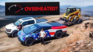 Ford F-150 vs. Tesla Cybertruck: One of These Trucks OVERHEATED In The TFL Towing Torture Test!