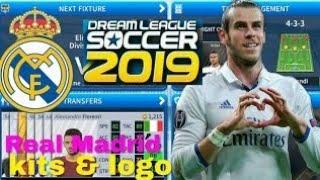 How To Create Real Madrid Kits & Logo | Dream League Soccer 2019