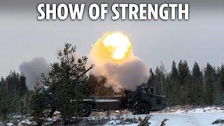 NATO fires Archer howitzers on Putin's doorstep in largest-ever artillery exercise in Lapland