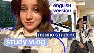 mgimo student study vlog // in english