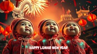 Chinese New Year Celebration Song / It's a Lunar New Year 2025/ Chinese Lion Dance