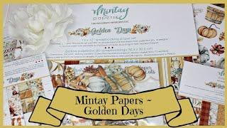 Mintay Papers New Release ~ Golden Days