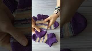 Четыре пары носков из двух мотков пряжи #Shorts