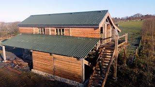 Timber Framed Barn Part 32 Roofing, Windows And Cladding