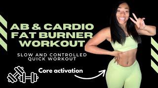 Fat Burn Abs + Cardio Workout  No Equipment Home HIIT | Flat Stomach + Core Strength