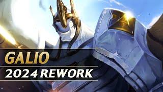 GALIO 2024 REWORK Gameplay - League of Legends