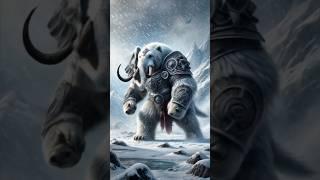  Arctic Fusion: The Mighty Polar Bear-Elephant Hybrid Unleashed! ️#shorts