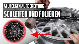 Alufelgen reparieren und lackieren folieren mit Sprühfolie  - 50€ Kei-Car #12