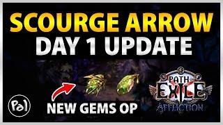 [PoE 3 23] Scourge Arrow of Menace is kinda Crazy - Day 1 Affliction Update (Caustic Arrow)