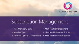 Subscribe360 Subscription Management