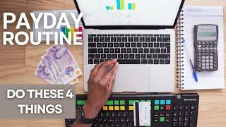 BANKER'S Payday Routine | How to budget your paycheck and save money (Do this EVERY payday)