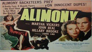 Alimony (1949) Film noir crime drama