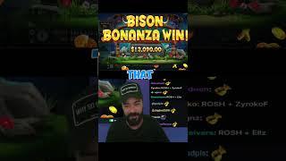 ROSHTEIN'S ALMOST MAXWIN ON RELEASE THE BISON #roshtein #casino #slots #maxwin #drake #shorts