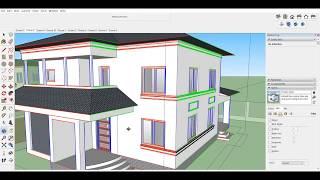 Proiectul de Arhitectura in SketchUp.  Cum sa realizezi singur arhitectura casei - Ep. 8.