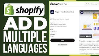 How To Add Multiple Languages In Shopify Store (2025) Full Tutorial