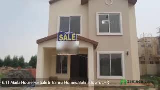 A COMFORTABLE HOUSE SPREAD OVER 6.11 MARLA FOR SALE IN BAHRIA HOMES - BAHRIA TOWN LAHORE