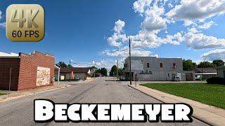 Driving Around Small Town Beckemeyer, Illinois in 4k Video