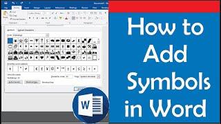 How to Add Symbols in Word: How to Type and Insert Symbols and Special Characters in Word 2016