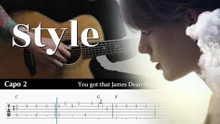 Style - Taylor Swift | Fingerstyle Guitar TAB + Chords Tutorial