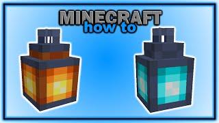 How to Craft and Use a Lantern and Soul Lantern! | Easy Minecraft Tutorial