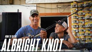 MONOFILAMENT LEADER to BRAID! // How to tie the Albright Knot