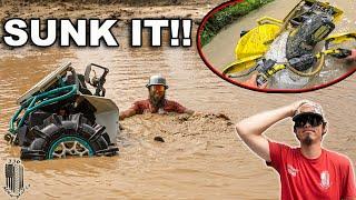 He SUNK His Can-Am Renegade At Busco Beach!! *SUPER DEEP*