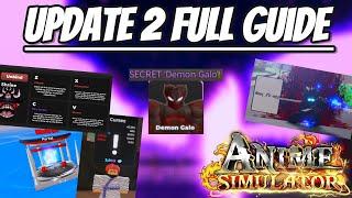 UPDATE 2 FULL GUIDE IN ANIME SIMULATOR | MUST WATCH!!