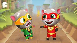 Talking Tom Hero Dash New Update vs Tom Gold Run | Talking Tom vs Hero Tom | Android & IOS Gameplay