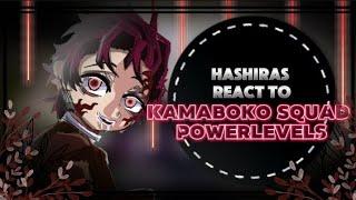 hashiras react to kamaboko squad power levels • hashiras react to power levels • gacha club • kny