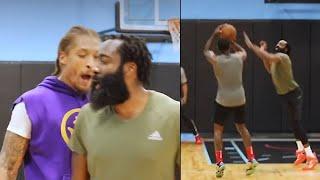 James Harden vs John Wall & Michael Beasley Insane Battle At Remyworkouts Gym!