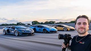 TRIPLE Lamborghini SVJ 63’ Evening