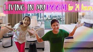 LIVING IN MY ROOM FOR 24 HOURS |SWARA VINES|