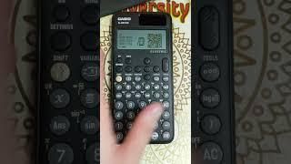 fx-991cw scientific calculator use testing #casio #education #exam #maths