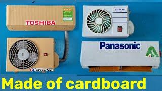 I turned cardboard into 2 beautiful air conditioners || According to toshiba panasonic model