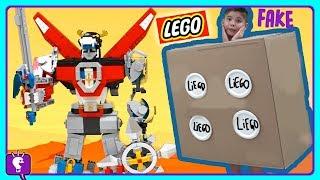 VOLTRON vs LIE-GO Battle Adventure! LEGO Toy Review and Play by HobbyKidsTV