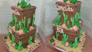 Cacti  & Succulents Cake Design, Boiled Icing | Chochon Cakes