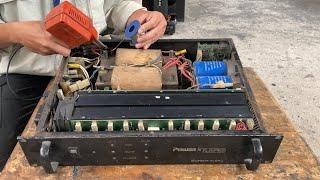 Restoration vintage audio amplifier // The most perfect restoration you will ever see